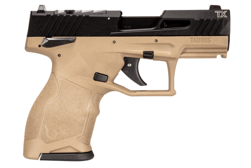 Taurus TX 22 Compact .22LR 3.5" 13rd Pistol, FDE/Black - 1-TX22131F