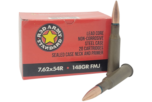 Red Army Standard 7.62x54mm Russian, 148gr, Full Metal Jacket, 20rd Box