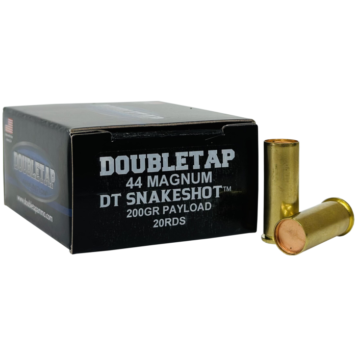 Double Tap DT Snake Shot Handgun Ammunition .44 Mag 200gr #9 Shot 1000 fps 20/ct