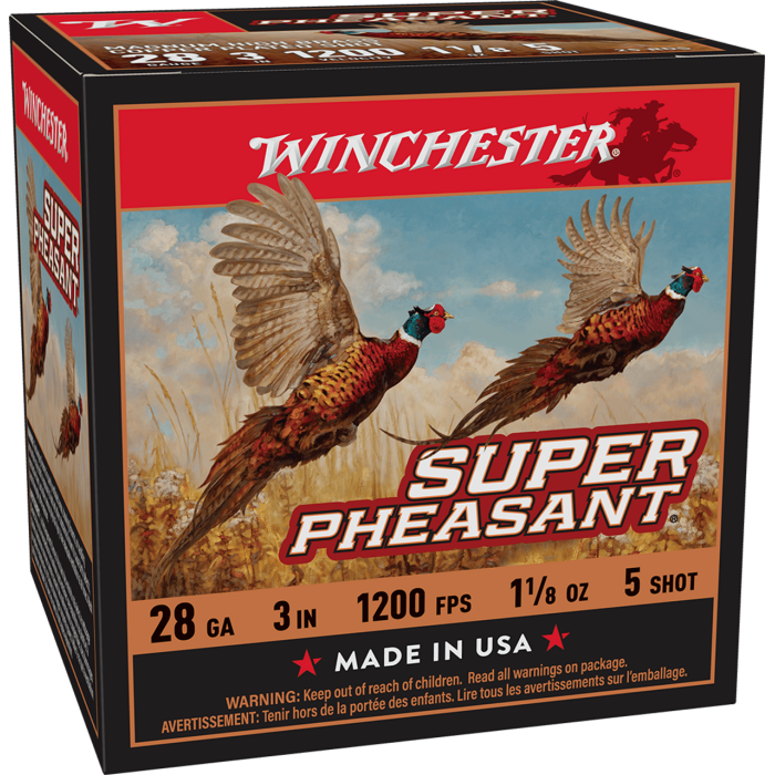 Winchester Ammo Super Pheasant 28 Gauge 3" 1 1/8 oz 5 Shot 25 Per Box