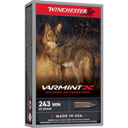 Winchester Varmint X Rifle Ammunition .243 Win 65gr PT 3620fps 20/ct