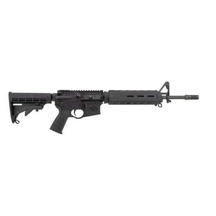 Spike’s Tactical MID LW AR, 556NATO, 14.5″ Pinned MOE Handguard, A2 FS, Dynacomp Brake