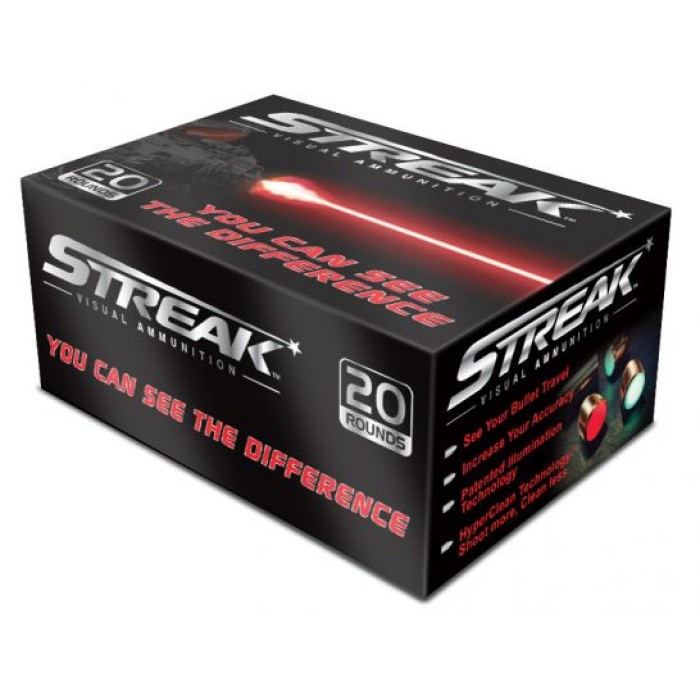 Ammo Inc STREAK .300 AAC Blackout 220gr TMJ Tracer Practice Ammo, 20 Rounds - 300B220TMC-STRK-RED