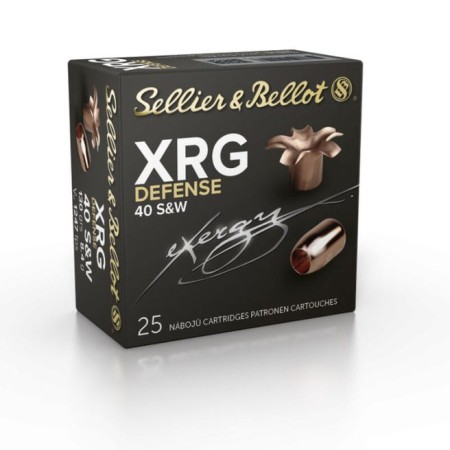 40 S&W - 130 Grain SCHP - Sellier & Bellot XRG Defense - 25 Rounds