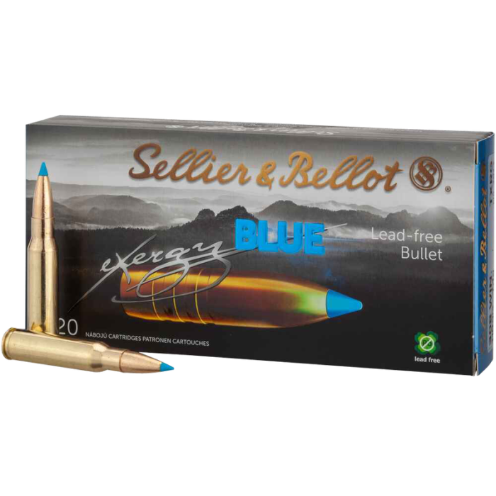 Sellier and Bellot eXergy Brass .308 Win 165 Grain 20-Rounds TAC-EX-Blue