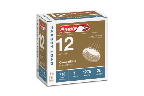 Aguila Competition 12 Gauge 2-3/4 inches 7-1/2 Shot 1-1/8 oz Sporting Clay Lead Shotshell, Birdshot, 25/Box - 1CHB1246