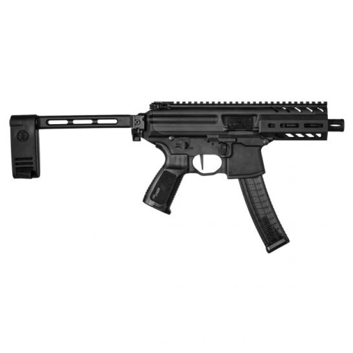 Sig Sauer MPX PCB 9mm 4.5u201d Pistol, Black - PMPX-4B-9