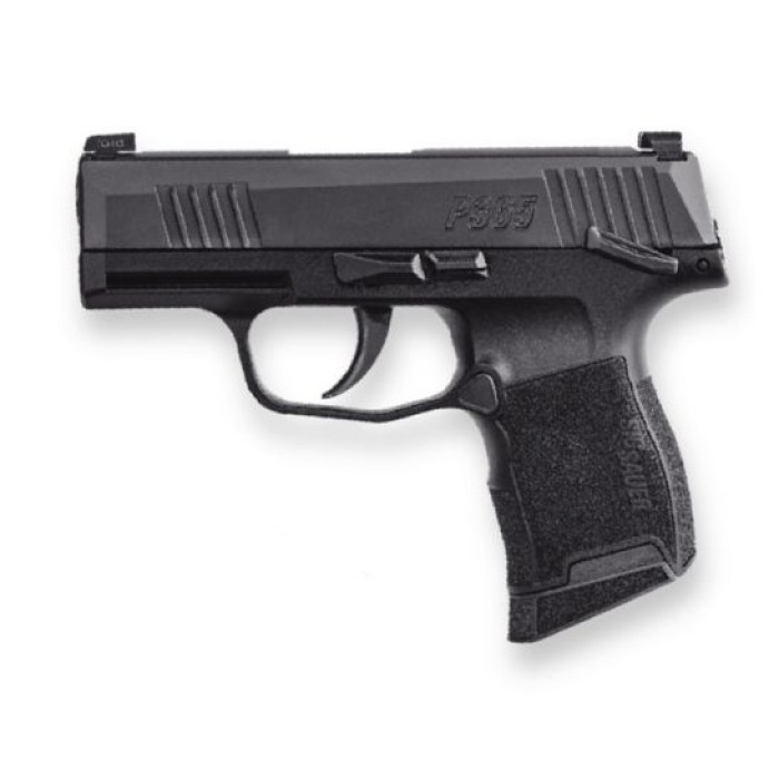 Sig Sauer P365 9mm 3.1u201d Manual Safety Pistol, Black - 365-9-BXR3-MS