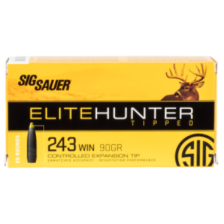 SIG SAUER Elite Copper .260 Remington 120 Grain Full Metal Jacket Nickel Plated Brass Centerfire Rifle Ammo, 20 Rounds, E260H120