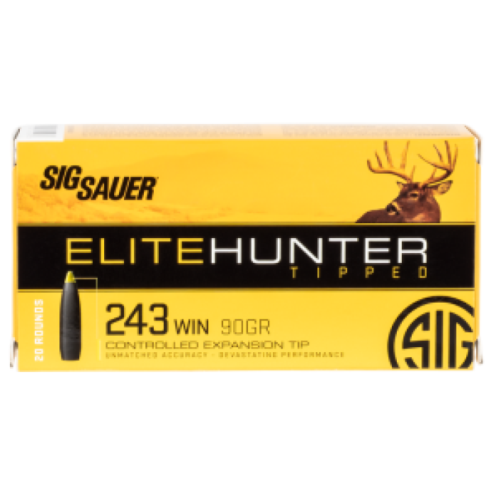 SIG SAUER Elite Copper .260 Remington 120 Grain Full Metal Jacket Nickel Plated Brass Centerfire Rifle Ammo, 20 Rounds, E260H120