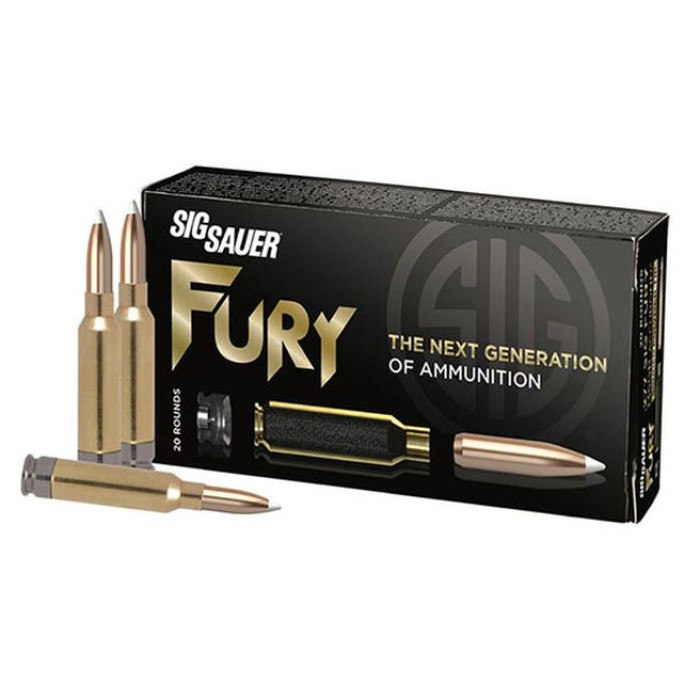 SIG SAUER .277 Fury, 150 Grain, Accubond, Centerfire Rifle Ammo, 20 Rounds, H277SFAB150-20