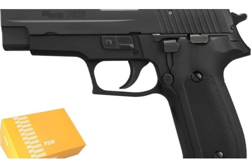 Sig Sauer P226 40th Anniversary 9mm, 4.4" Barrel, Black, Contrast Sights, 15rd