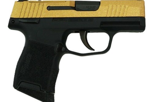 Sig Sauer P365-380-Bss-Ms Exclusive Gold Glitter Handgun .380 10Rd Magazines (2) 3.1" Barrel 640164GG