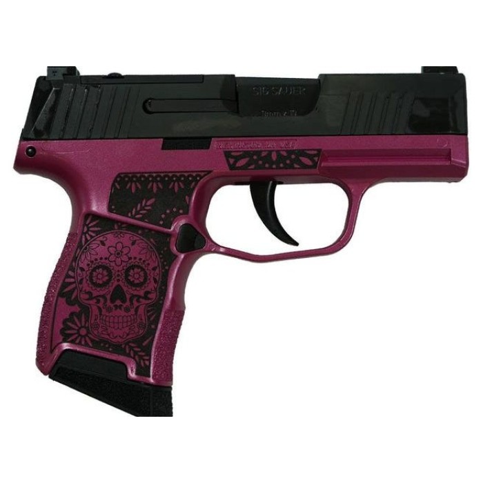 Sig Sauer "Sugar Skull-Medusa Pink" P365 Optic Ready Handgun 9Mm Luger 10Rd Magazines(2) 3.1" Barrel X-Ray 3 Sights 681228SKP