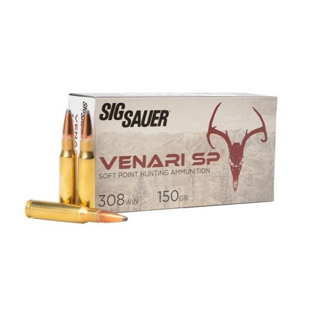 Sig Sauer V308SP150-20 Venari 308 Win 300 Win Mag 150 Gr Soft Point SP 20 Bx/