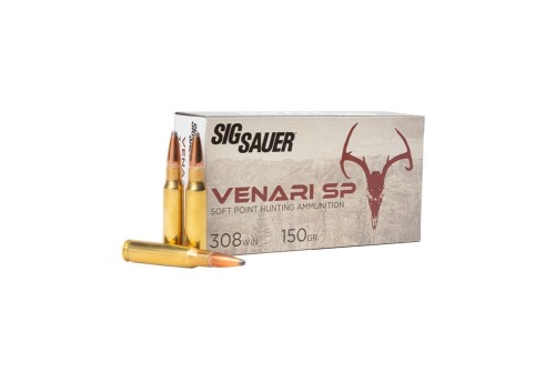 Sig Sauer V308SP150-20 Venari 308 Win 300 Win Mag 150 Gr Soft Point SP 20 Bx/