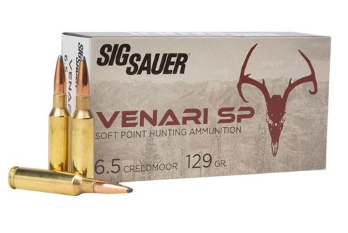 Sig Sauer Venari SP 6.5 Creedmoor 129 Grain Soft Point Hunting Ammo