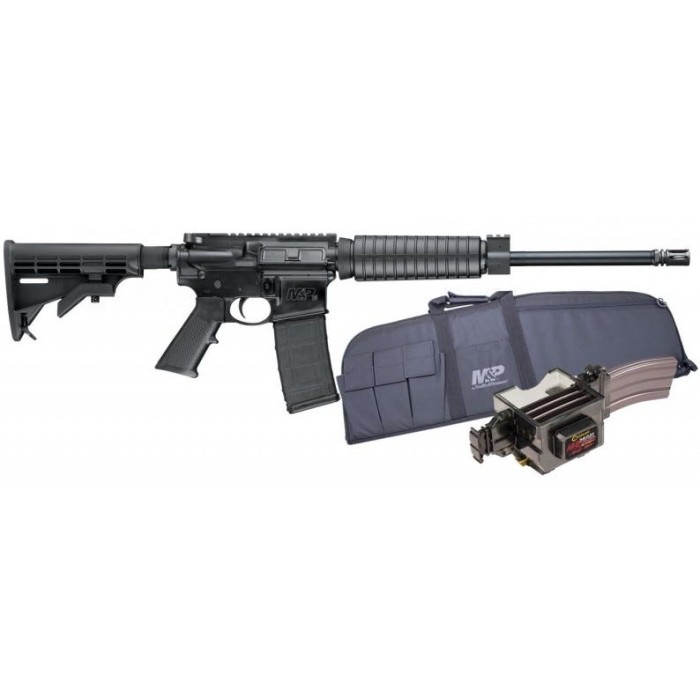 Smith and Wesson M&P 15 Sport II Optic Ready .223 Rem / 5.56 16-inch Barrel 30 Rounds Promo Kit w/ Case and Mag Charger