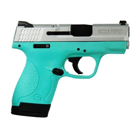 Smith and Wesson M&P Shield Robin's Egg Blue / Stainless 9mm 3.1" Barrel 8-Rounds