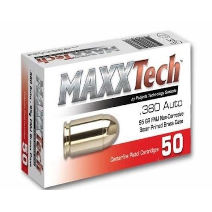 TULAMMO MaxxTech 40SW Brass 180gr FMJ 50rd 500cs PTGB40B