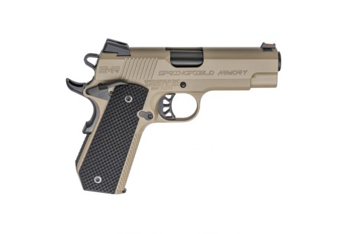 Springfield 1911 EMP Concealed Carry 9mm 4" Pistol, Flat Dark Earth - PI9229F