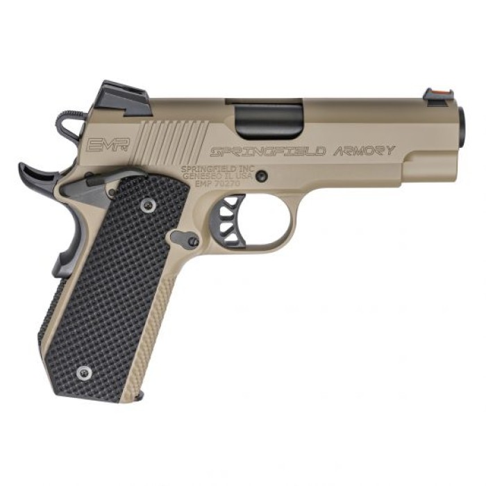 Springfield 1911 EMP Concealed Carry 9mm 4" Pistol, Flat Dark Earth - PI9229F