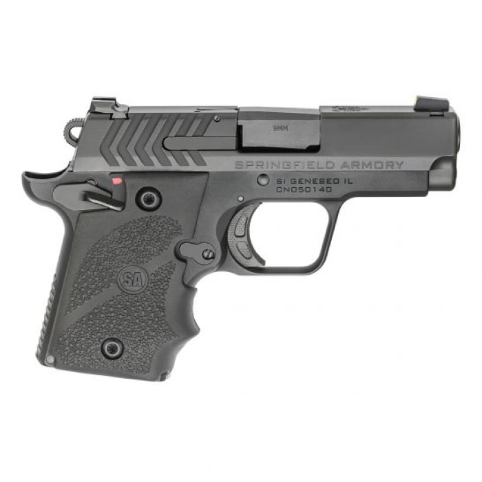 Springfield 911 9mm 3" Pistol with Hogue Grips, Black - PG9119H