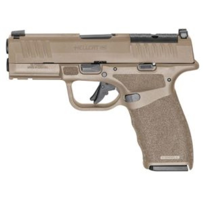 SPRINGFIELD ARMORY Hellcat Pro OSP 9mm Luger 3.7in 5x17rd FDE Semi-Auto Pistol w/ Viridian RFX-11 Green Dot Optic (HCP9379FOSPGU24)