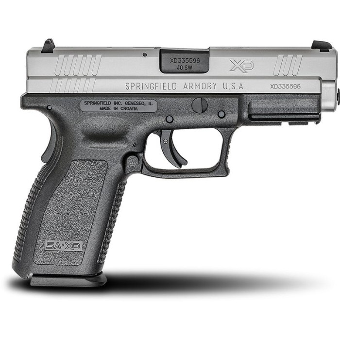 Springfield XD40 Service Essentials Stainless / Black .40 SW 4-inch 10Rd