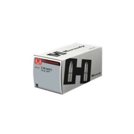 Hornady 5.56 NATO 55gr FMJ Training 50rd - Brass Casing