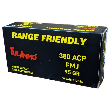 TULAMMO 380 ACP FMJ 95 GR 50 ROUND BOX