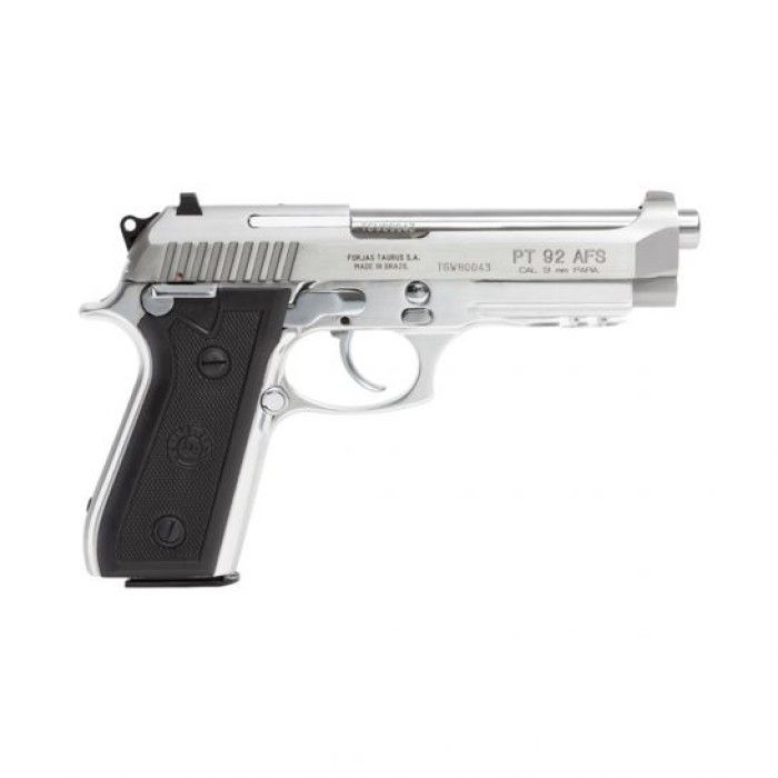 Taurus PT92 9mm Pistol, Stainless Steel - 1-92015917