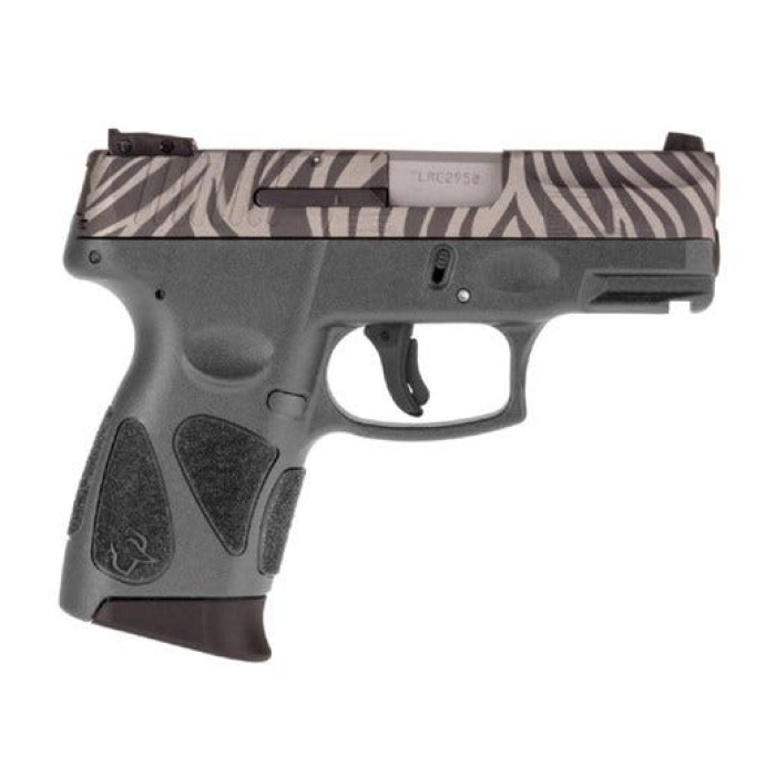 Taurus G2C 9mm Compact Pistol with Gray Frame and Zebra Cerakote Slide