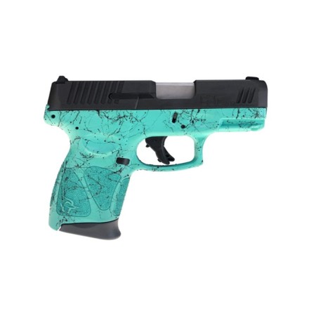 Taurus G3c Cyan w/ Black Splatter Frame 9mm 3.2" Barrel 12-Rounds