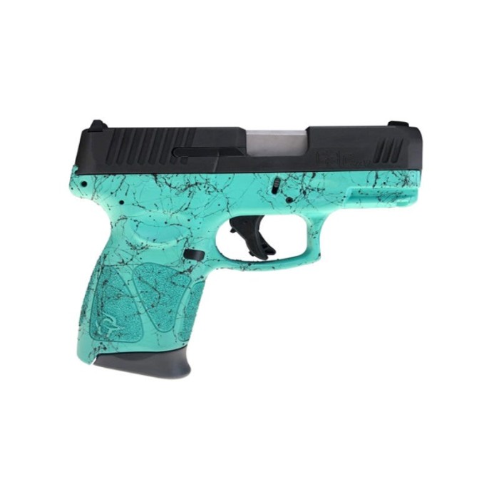 Taurus G3c Cyan w/ Black Splatter Frame 9mm 3.2" Barrel 12-Rounds