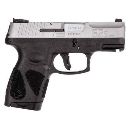 Taurus G2S 9mm Sub-Compact Pistol, Black & Stainless Steel - 1-G2S939