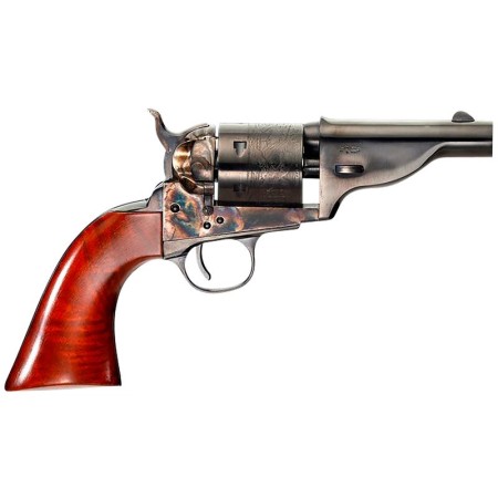 Taylors and Co The Hickok Open-Top Blued .38 Special 3.5" Barrel 6-Rounds With Walnut Grip