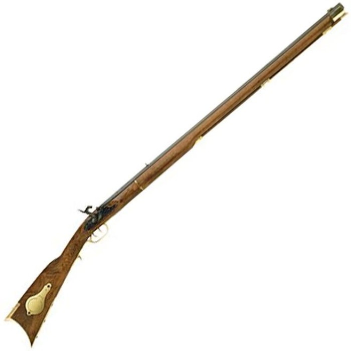 Traditions Deluxe Kentucky 50 Caliber, 33.50" Barrel, Hardwood Stock, 1rd