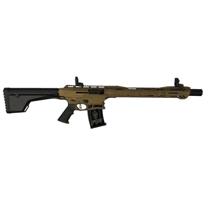 Typhoon Defense F12 Sport Semi-Automatic Shotgun Bronze 12 GA 18.5" Barrel 3"-Chamber 5-Rounds