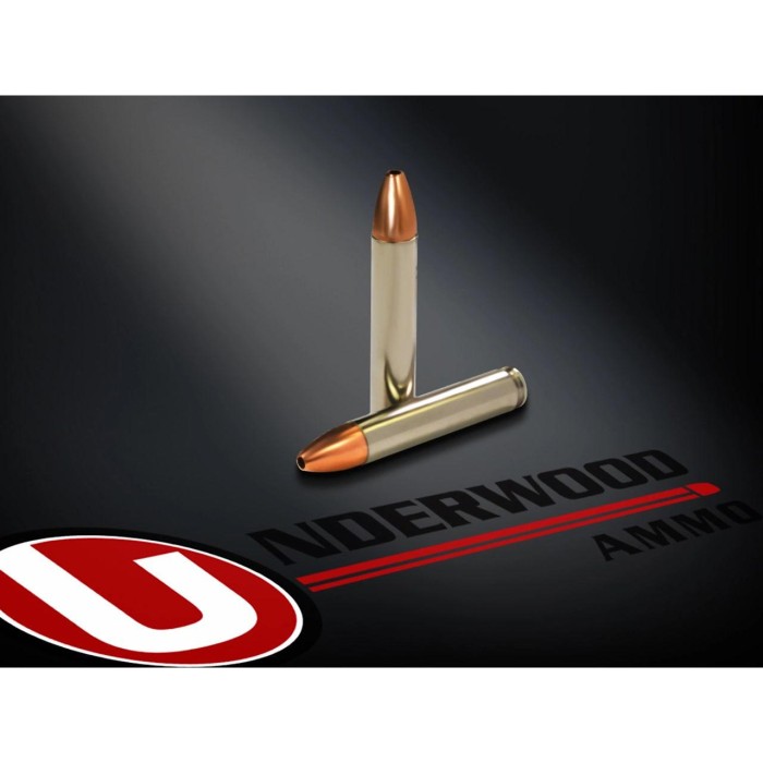 Underwood Ammo .350 Legend 150 Grain Solid Monolithic Hollow Point Nickel Plated Brass Cased Pistol Ammo, 20 Rounds, 471