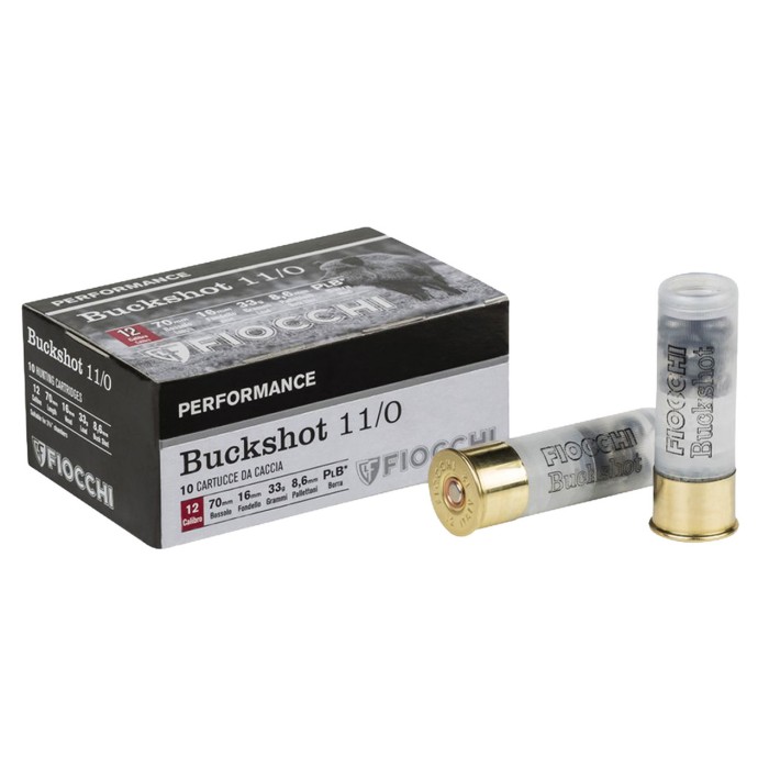 Fiocchi 12 Gauge 2.75" 00 Buck Shotshell Ammunition 10rds