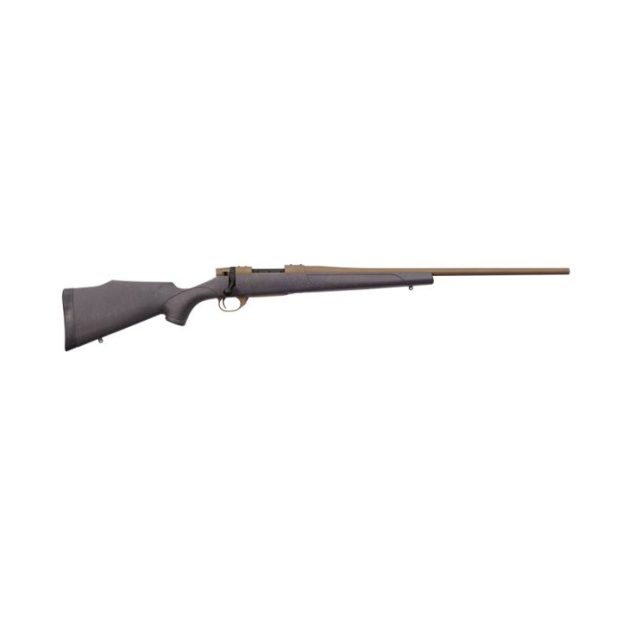 Weatherby Vanguard Weatherguard Bronze Burnt Bronze Cerakote/Black Bolt Action Rifle - 240 Weatherby Magnum - 24in