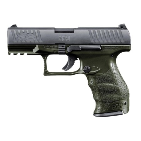 Walther Arms Ppq M2 9Mm OD Green 15+1 4" 2819252 723364210907