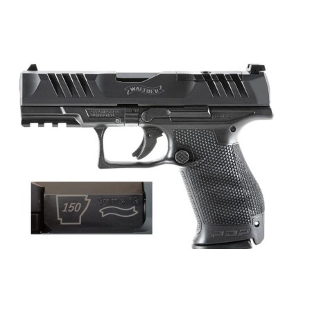 Walther Arms Pdp 9mm Compact 4" Blk Or Ark