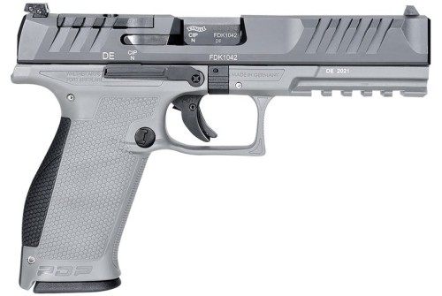 Walther PDP Optic Ready Gray 9mm 5" Barrel 18-Rounds 3-Dot White Sights