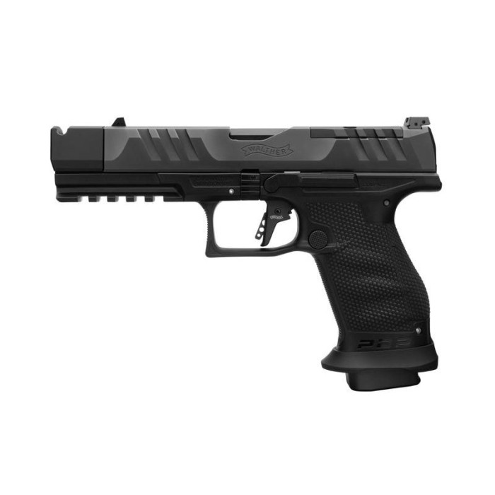 Walther PDP Pro-X 9mm, 4.6" Threaded Barrel, Black, PMM Compensator, 18rd