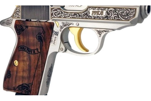 Walther PPK/S Exquisite 380 ACP 3.3" 7rd Pistol, Engraved   - 4796017