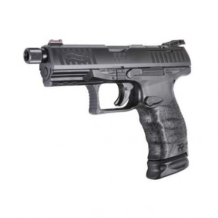 Walther PPQ Q4 Tac 9mm Pistol with Threaded Barrel, Black - 2825929