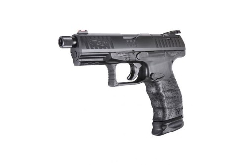 Walther PPQ Q4 Tac 9mm Pistol with Threaded Barrel, Black - 2825929