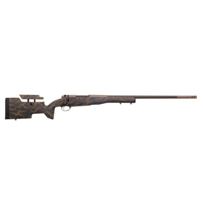 Weatherby Mark V Accumark Elite Coyote Tan Elite Cerakote/Camo Blot Action Rifle - 338 Lapua Magnum - 28in